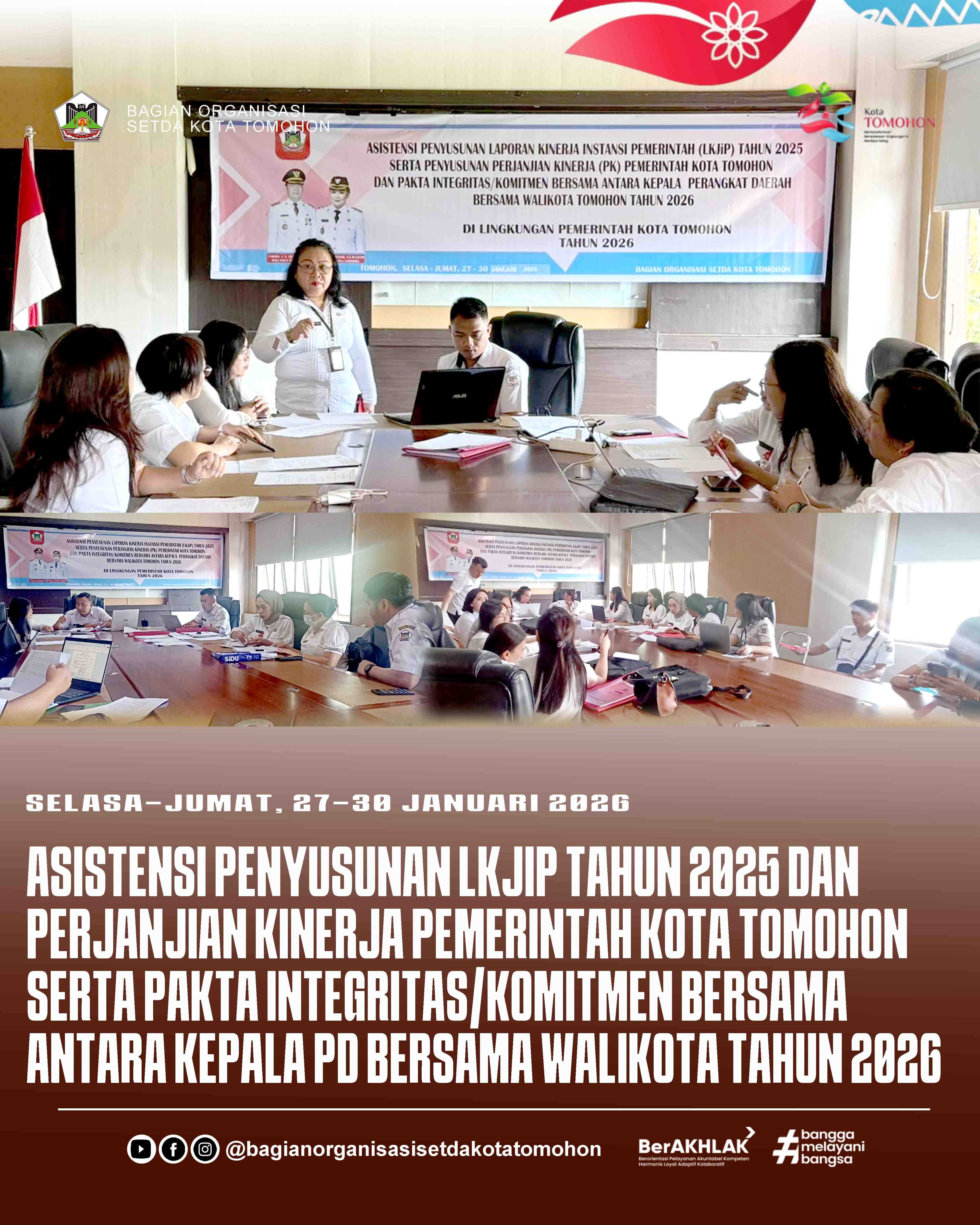 Asistensi LKJiP dan Penyusunan PK serta Pakta Integritas